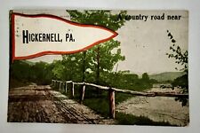 HICKERNELL, PA Postcard Antique 1916 ‘A country road near’ Lithograph  picture