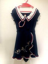 Disney Secret Honey Collaboration Dress M(US S) Carice Navy Sailor F/S used picture