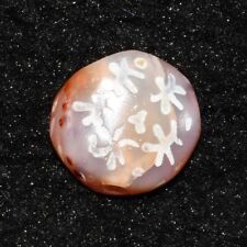 Genuine Ancient Near Eastern Etched Carnelian Longevity Bead in Good Condition picture