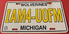 University of Michigan Wolverines Booster License Plate IAM4 UOFM picture