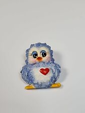 Cartooon Bluebird With Heart Lapel Pin Joy To You Sunshine Promises  picture