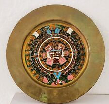 Vintage Aztec Calendar Calendar Brass 7 1/4