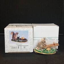 Vtg 1990's Charming Tails Figurine 2 Lot Fitz & Floyd Silvestri #1 picture