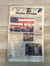 The Houston Chronicle Nov 9, 1998 John Glenn, 77,  Oldest to Reach Space picture