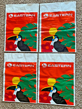 Vintage 1991 Eastern Airlines Heavy Plastic Carry Bag Parrot 18 X 13