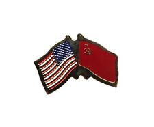 United States USSR Russia Friendship Flag Lapel Pin picture