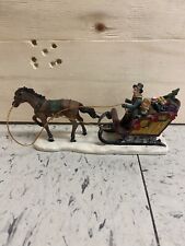 Grandeur Noel Collector’s Edition 2003 Victorian Village Horse Sled Sleigh picture