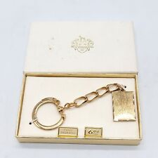 Foster Gold Toned Non-Engraved Keychain NRFB Vintage picture