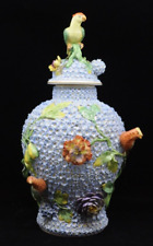 Carl Thieme Dresden Schneeballen Snowball Porcelain Vase Urn picture