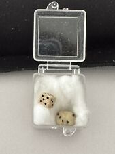 Vintage Very Tiny Bakelite Dice Set Of 2 Different Sizes B7 picture