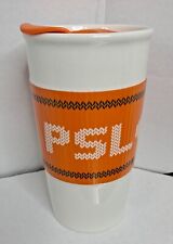 Starbucks 2016 TEAM PSL Ceramic Travel Tumbler Mug 10oz Pumpkin Spice COFFEE Cup picture
