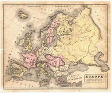 190 + Year  Old Vintage Map of Europe as it existed in 1832 or Earlier picture