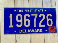 1969 Delaware License Plate picture