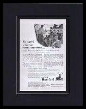 1955 Hartford Insurance Framed 11x14 ORIGINAL Vintage Advertisement picture