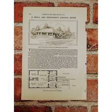 1914 Dept of Ag - Small Country House Plan - Original Vtg PRINT ARTICLE picture