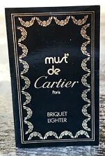CARTIER LE MUST Vintage Lighter Booklet Briquet Encendedor Mechero Feuerzeug / picture