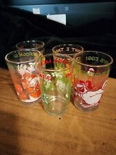 Vintage 1974 Warner Bros Juice Glasses/ Tweety  Cups  Set Of 5 Elmer Bugs picture