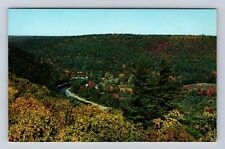 Cook Forest State Park PA-Pennsylvania, Aerial Clarion River, Vintage Postcard picture