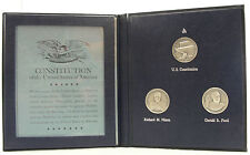 Danbury Mint Sterling Presidential Medals Richard Nixon Gerald Ford 3 Medal Set picture