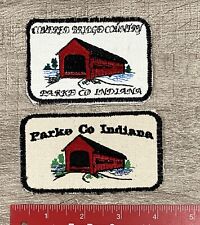 2 Parke County Indiana Covered Bridge Patches picture