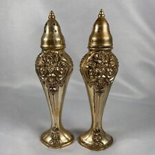 Rogers 1881 Oneida Ornate Salt and Pepper Shakers Vintage 5.5” Inch picture