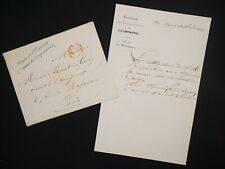 [Napoleon III] Empress Handwritten Invitation to Ernest de Garay picture