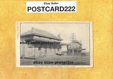 CT North Haven 1901-09 udb antique postcard RAILROAD DEPOT & POST OFFICE CONN picture