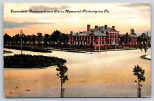 Philadelphia, PA, Elkins Memorial, Corresdale Blvd, Antique Vintage Post Card picture