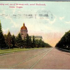 c1910s Salem, Ore State Street East Paved Boulevard Postcard Loewenfeld Rare A73 picture