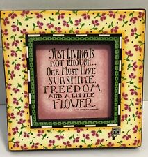 Mary Engelbreit Small Ceramic Flower Print Picture Frame picture