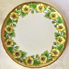 PRETTY ROYAL TUSCAN YELLOW & GOLD 8 INCH CABINET PLATE, EXCELLENT CONDITION picture
