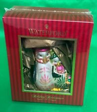 NEW WATERFORD HOLIDAY HEIRLOOM Penguin Couple 137316 Glass Ornament picture