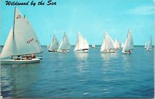 C1964 Wildwood By The Sea NJ  Yacht Club Comet Boat Race New Jersey Postcard 633 picture