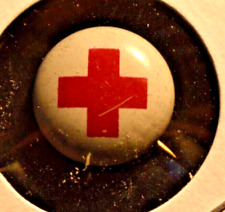 Ca. 1918-1919 Metal WW1 Red Cross Lapel Pin   23 picture