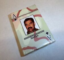 Iraq Most Wanted Playing Cards War Saddam Hussein Desert Storm 2003-sealed pkg. picture