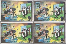 4 Vintage 1976 Pepsi-Warner Bros-Looney Tunes Daffy Duck & Pepe le Pew Placemats picture