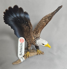 Schleich Wild Life Landing Bald Eagle 14780 With Original Tag Toy Figurine picture