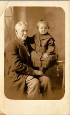 Dan Schantz  Maxine Hanns Portrait Grandpa granddaughter 1918 RPPC Postcard HH1 picture