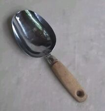 Vintage Ekco Level Full 1/4 Cup Measuring Scoop Stainless With Wood Handle USA picture
