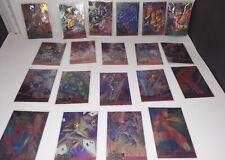 95 Marvel Metal Blasters Complete Set Of 18 Plus 2 Flashers One Super Rare picture