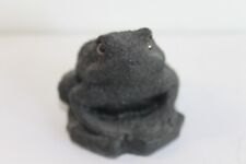Vintage Volcanic Rock Frog Carving picture