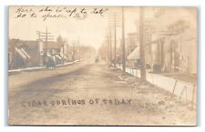 Postcard Cedar Springs of Today, Michigan MI Velox c1899-1905 RPPC N5 picture