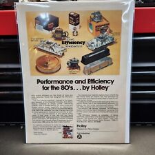 Vintage Magazine Advertisement. Holley Performance And Efficiency. picture