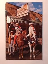 A Pair Of Rodeo Parade Riders With A Pair Of Texas Long Horns 1960 Postcard picture