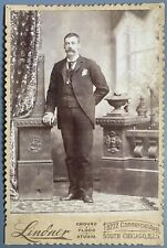 1880s-90s Louisville KY Slugger Pete Browning MLB Baseball Chicago Cabinet Card picture