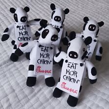 Chick-fil-A Cow Stuffed Plush Toy Eat Mor Chikin Approx. 6 Inch, LOT OF 5 picture