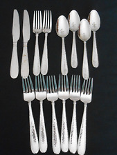 14 Pc Mikasa ELYSON Stainless Hammered Flatware Mixed Lot picture