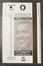 2009 Washington DC Metro WMATA Farecard Celebrating Inauguration of Barack Obama picture