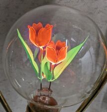 Vintage Flower Light Bulb Tulips, Maybe Aerolux, Works Great picture