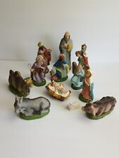 Vintage Nativity Figurines 12 Pcs. Italy and Japan (Read Desc.) picture